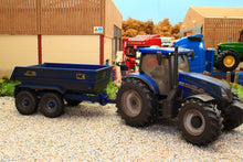 Load image into Gallery viewer, 43268(w) Weathered Britains New Holland T6 Tractor with NC Dump Trailer Playset