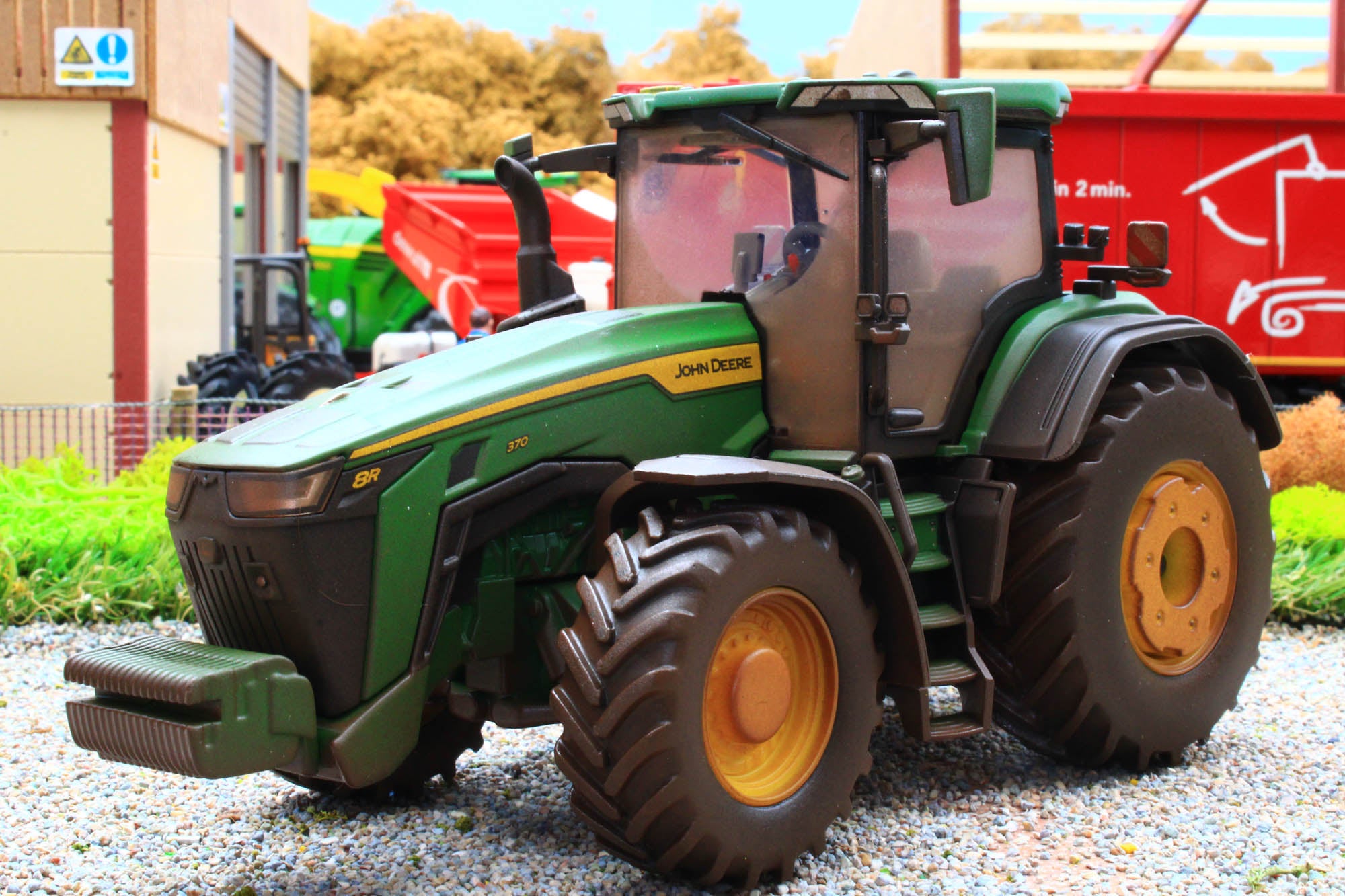 43289(w) Weathered Britains John Deere 8R 370 Tractor