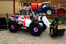 Load image into Gallery viewer, 43317 Britains Limited Edition JCB Agri-Pro Loadall 75th Anniversary Union Jack Model FIRST BATCH NOW IN!
