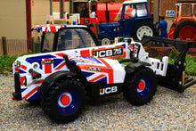 Load image into Gallery viewer, 43317 Britains Limited Edition JCB Agri-Pro Loadall 75th Anniversary Union Jack Model FIRST BATCH NOW IN!