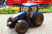 Load image into Gallery viewer, 43319 Weathered Britains New Holland T6-180 Blue Power Tractor
