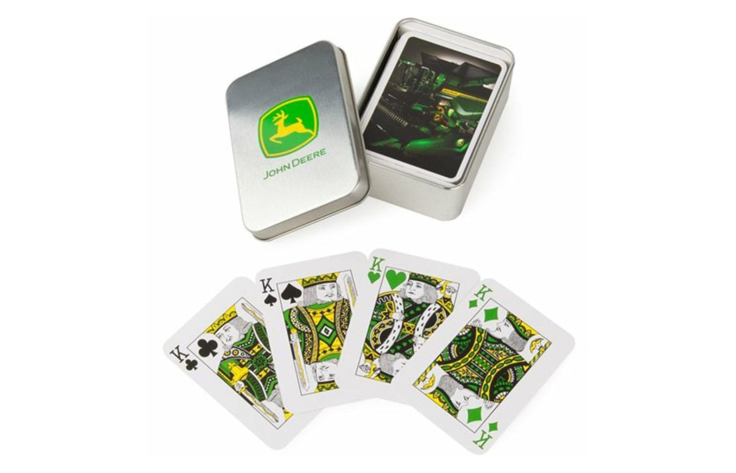 47415 Britains John Deere Playing Cards (in a tin)