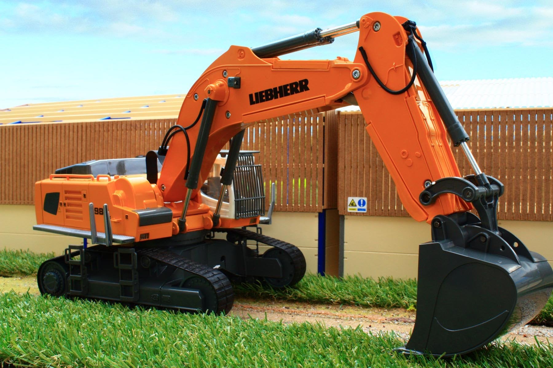 Radio control best sale excavator