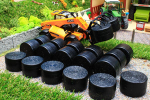 7056B SIKU BLACK WRAPPED ROUND BALES X 20