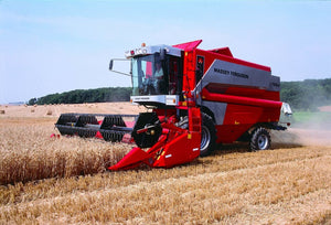 Greetings Card - Massey Ferguson Combine