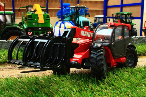 8613 Siku Manitou Telehandler With Attachments Tractors And Machinery (1:32 Scale)