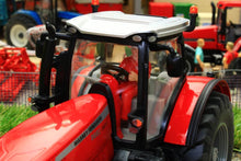 Load image into Gallery viewer, 8614 SIKU MASSEY FERGUSON 8680 DYNASHIFT 4WD TRACTOR WITH DRIVER AND FRONT MOUNTED ROUND BALE LIFTER