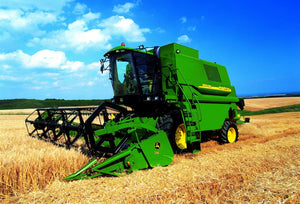 Greetings Card - John Deere Combine