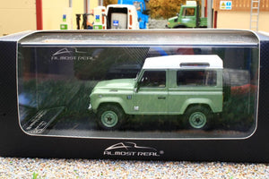 ALM410204 ALMOST REAL 1:43 SCALE Land Rover Defender 90 Heritage Edition 2015 Green
