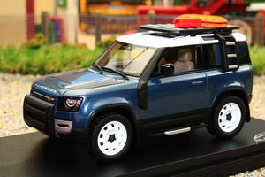 ALM410702 Almost Real 1:43 Scale Land Rover Defender 90 2020 in Tasman Blue