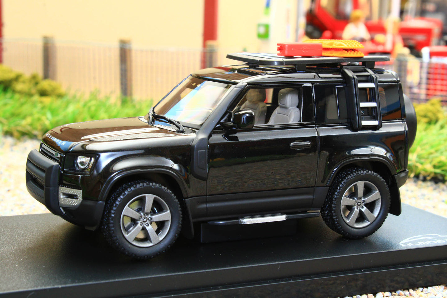 ALM410708 Almost Real Land Rover Defender 143 Scale 90 2020 in Santorini Black