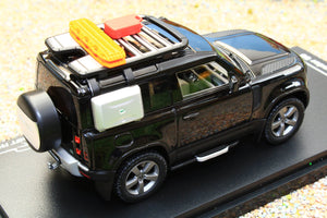 ALM410708 Almost Real Land Rover Defender 143 Scale 90 2020 in Santorini Black