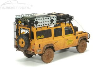 ALM810309 Almost Real 1:18 Scale Land Rover Defender 110 Camel Trophy Support Unit Sabah-Malaysia 1993 Dirty Version