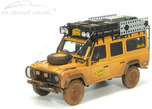 Load image into Gallery viewer, ALM810309 Almost Real 1:18 Scale Land Rover Defender 110 Camel Trophy Support Unit Sabah-Malaysia 1993 Dirty Version