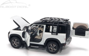 ALM810707 Almost Real Land Rover Defender 90 2020 Fuji White Limited Edition 504 pcs (1:18 Scale)