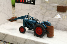 Load image into Gallery viewer, ATT387313 ARTITEC 1:87 SCALE FANTASTICALLY DETAILED FORDSON TRACTOR WITH FRONT LOADER IN A WEATHERED FINISH