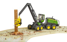 Load image into Gallery viewer, B02135 BRUDER JOHN DEERE FORESTRY HARVESTER 1270 WITH TREE TRUNK