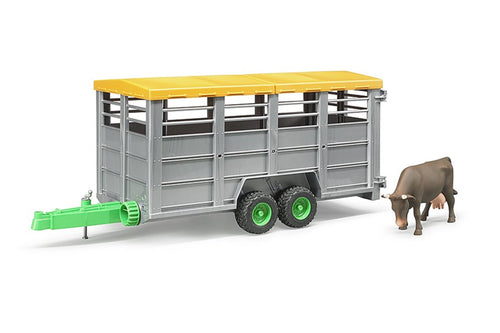 B02227 Bruder Livestock Trailer with Cow