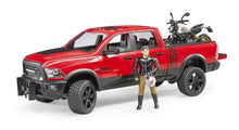 Load image into Gallery viewer, B02502 Bruder RAM Pickup Truck and Ducati Desert Sled