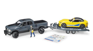B02504 BRUDER RAM 2500 WAGON, ROADSTER AND FIGURE