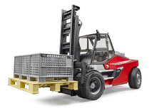 Load image into Gallery viewer, B02513 Bruder Linde HT160 Forklift, Pallet and Cages