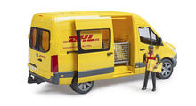 Load image into Gallery viewer, B02671 BRUDER MERCEDES BENZ DHL SPRINTER AND DRIVER