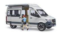 Load image into Gallery viewer, B02672 Bruder Mercedes Benz Camper Van And Driver Tractors And Machinery (1:16 Scale)