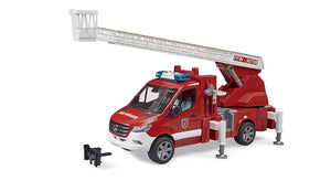 B02673 Bruder MB Sprinter Fire Engine with turntable ladder, pump and light & sound module