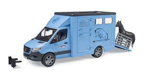 B02674 Bruder Mercedes Benz Sprinter Animal Transporter with 1 horse