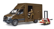 Load image into Gallery viewer, B02678 Bruder Mercedes Sprinter in UPS Livery with Driver