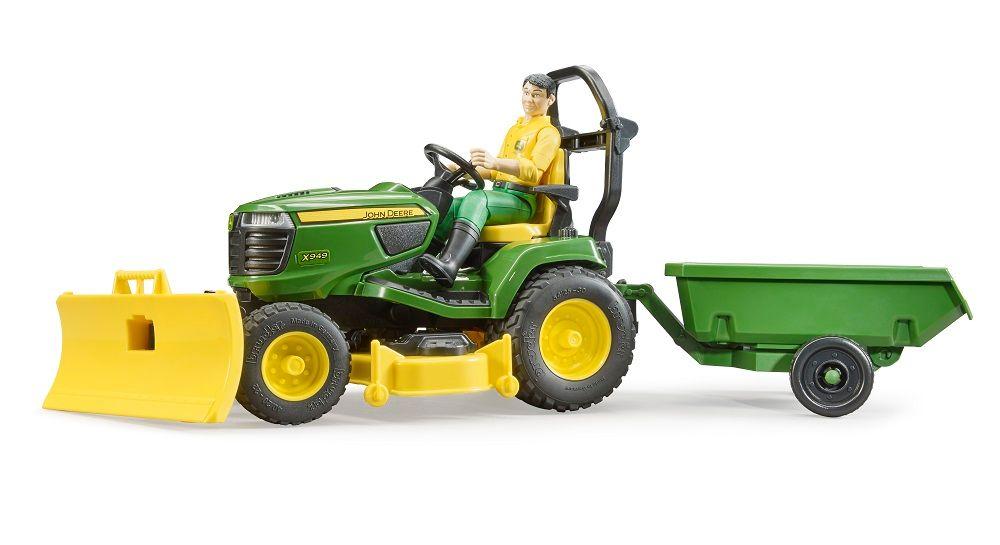 B62104 JOHN DEERE LAWN TRACTOR AND TRAILER