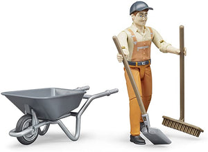 B62130 BRUDER FIGURE SET MUNICIPAL WORKER