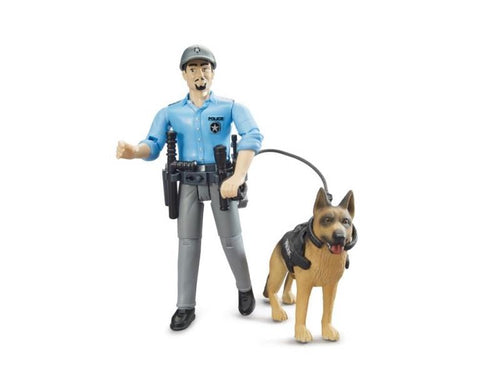 B62150 BRUDER POLICEMAN AND DOG