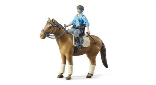B62507 BRUDER POLICEMAN WITH HORSE