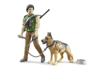 B62660 BRUDER FOREST RANGER WITH DOG AND EQUIPMENT