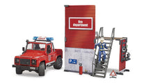 Load image into Gallery viewer, B62701 Bruder Fire Department Set With Land Rover Tractors And Machinery (1:16 Scale)