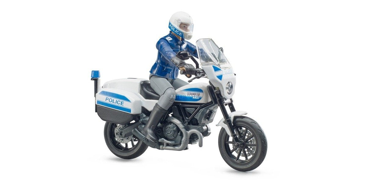 B62731 BRUDER SCRAMBLER DUCATI POLICE BIKE WITH POLICEMAN