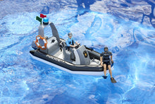 Load image into Gallery viewer, B62733 Bruder Bworld Police boat with rotating beacon light plus 2 figures and accessories