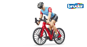 B63110 BRUDER ROAD BIKE AND CYCLIST