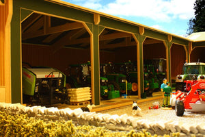 Bbb160 Open Barn With 4 Bays - Big Brushwood Basics Farm Buildings & Stables (1:32 Scale)
