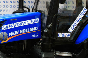 Bt3074 Contractors Sticker Set - In Blue Farming Accessories And Diorama Dept