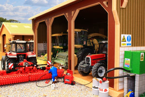 Bt5000 Tractor & Implement Shed With Free Set Of Brushwood Agri Barrels! Farm Buildings Stables