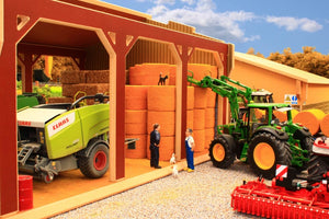 Bt6000 Big Bale Shed With Free Pallet Of Bale Wrap! Farm Buildings & Stables (1:32 Scale)