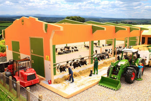 Bt8965 Twin Row Cubicle Shed Free Britains Link-A-Sweep! Farm Buildings & Stables (1:32 Scale)