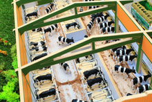 Load image into Gallery viewer, Bt8965 Twin Row Cubicle Shed Free Britains Link-A-Sweep! Farm Buildings &amp; Stables (1:32 Scale)