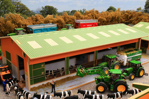 Bt8965 Twin Row Cubicle Shed Free Britains Link-A-Sweep! Farm Buildings & Stables (1:32 Scale)