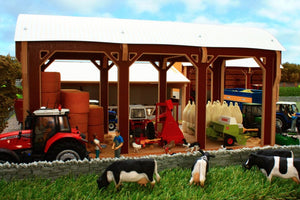 Bt8975 Dutch Hay Barn With Free Set Of Brushwood Dumpy Bags! Farm Buildings & Stables (1:32 Scale)