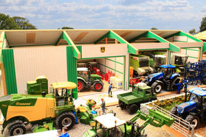 Bteuro4 Monster 4 Bay Shed In Euro Colours With Free Farmyard Diesel Tank! Farm Buildings & Stables