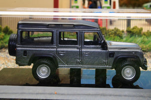 BUR32060DG Burago 1:43 Scale Land Rover Defender 110 in Dark grey