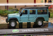 Load image into Gallery viewer, BUR32060G Burago 1:43 Scale Land Rover Defender 110 in metallic green